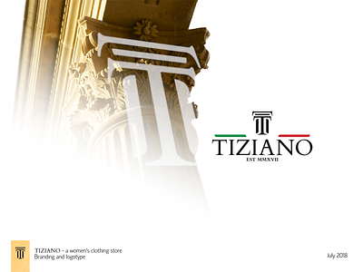 Tiziano - a women's clothing store brand identity branding clothing brand clothing label design logo logotype retail store women