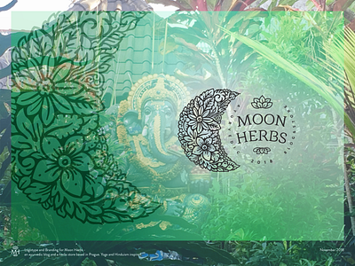 Moon Herbs - an Ayurvedic Herbs Store & Blog ayurveda ayurvedic blog brand identity branding design herb herbal herbalist herbs icon logo logotype vector