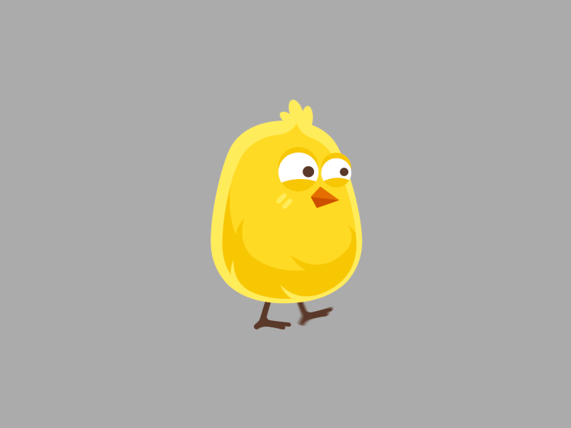 Little Chick ae animation character chick chicken cycle design game gif illustration tolokonnikov walk