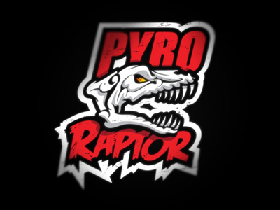 Pyro Raptor badass dinosaur gym hardcore raptor skull strength weight training