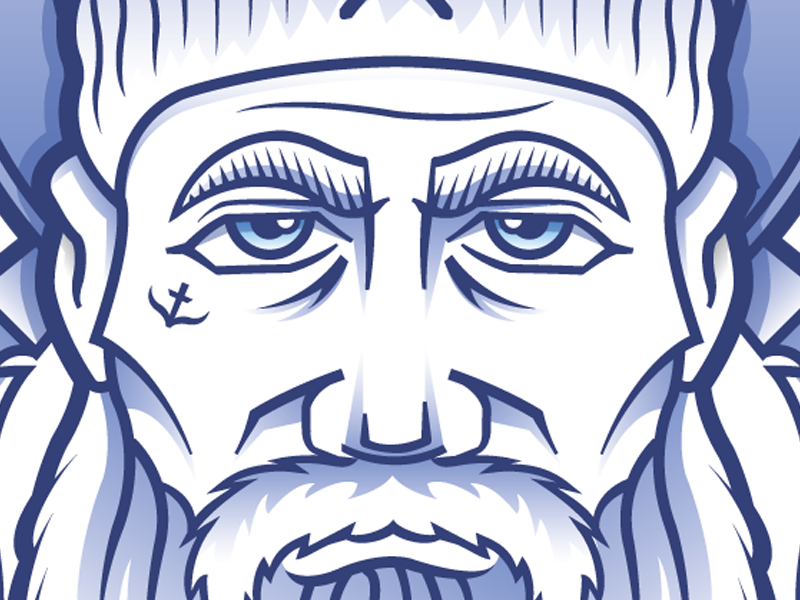 Tatoo style beard guy