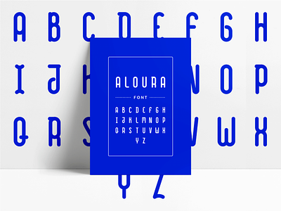 Aloura . Font all caps condensed condensed font creative design font font design graphic letters rounded rounded font typo typography typography design vector