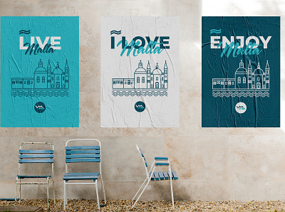 ::: Vivir en Malta ::: brand design branding design logo vector