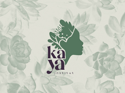 :::Kaya Institut::: botanic branding design illustration logo nature logo typography woman logo