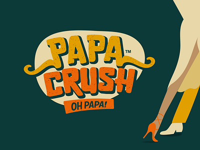 :: PAPA CRUSH :: brand design branding design graphic design illustration logo typography vector