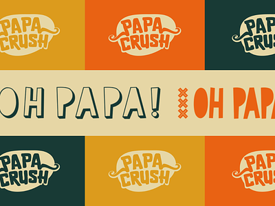 :: PAPA CRUSH :: brand design branding design graphic design illustration logo typography vector