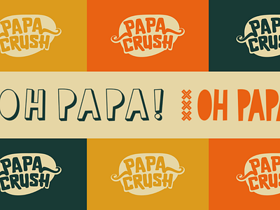 :: PAPA CRUSH :: brand design branding design graphic design illustration logo typography vector