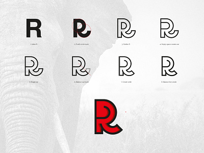Red Elephant art direction branding branding design clothing design design development elephant elephant logo illustration logo vector