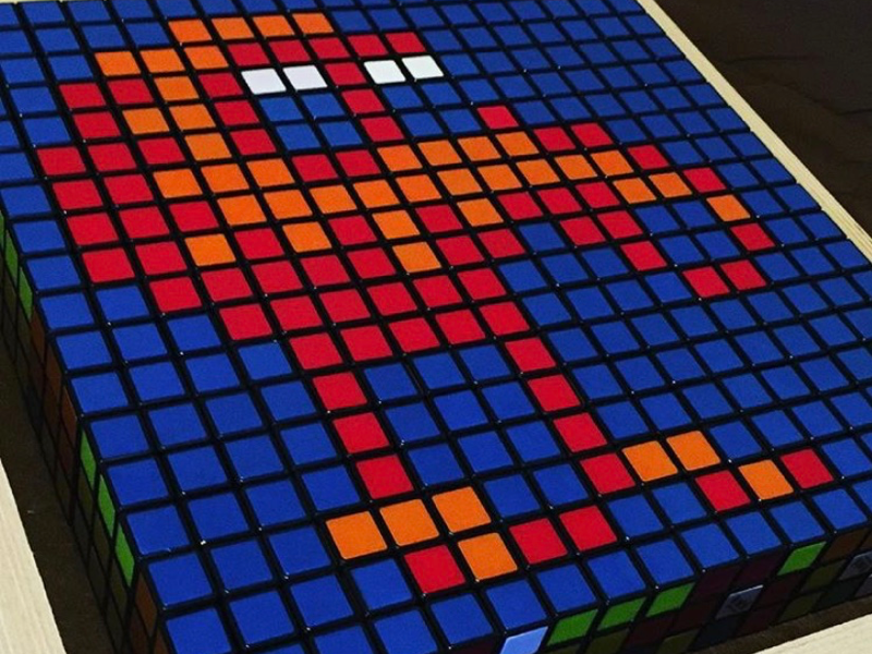 Rubik’s’s Cubism 8 bit art design
