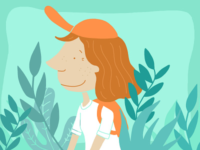 Explorer Girl Illustration