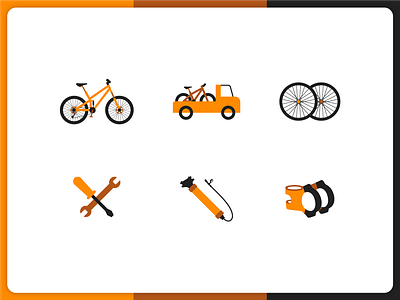 Bike icons bike biker digital illustration icon icon set icons iconset illustration
