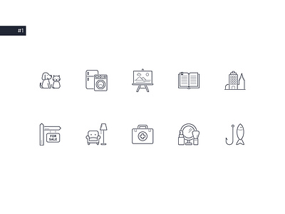 Icon set for classified advertisements design icon icons iconset