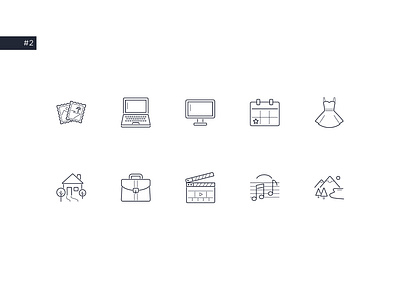 Icon set for classified advertisements