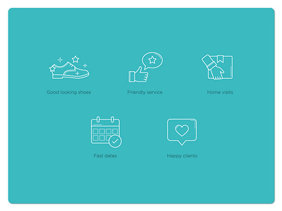 Icon set for a shoes app app design digital illustration icon icon set icons iconset shoes vector