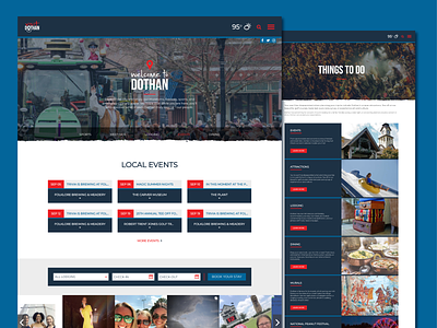 Visit Dothan city dothan events graphic graphicdesign user interface web design website