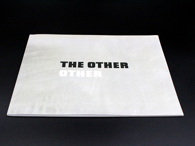 The Other Other art book design exhibition graphic design layout print typography