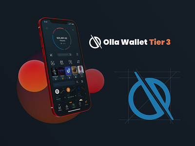 Olla Wallet | Tier 3 3d branding cryptowallet finance graphic design interaction design logo ui ux wallet