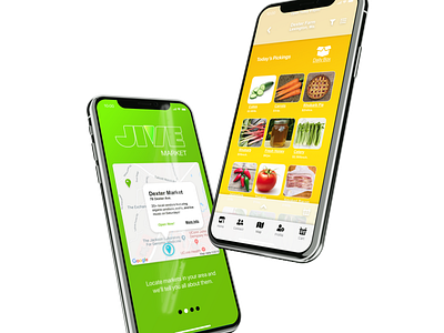Jive Mockup Dual Iphone X app design icon ui ux vector
