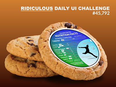 Nutrition Facts Daily UI Challenge - Ridiculous Edition. design illustration interaction design logo typography ui vector