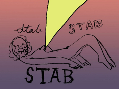 Stabbing Feeling comic drawing illustration lgbt