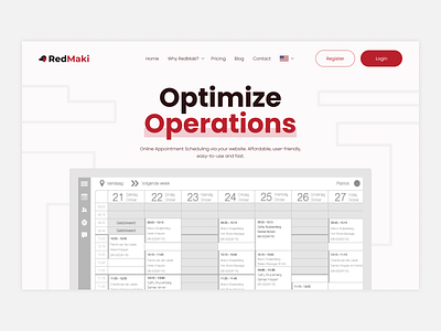 RedMaki — Business Landing Page Design