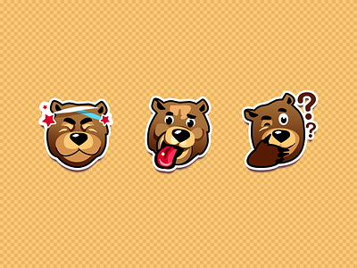 Game stickers Bear