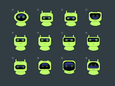 Rob bot character icon vector