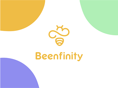 Beenfinity logo concept bee bee logo branding honey infinity infinity logo logo visual identity