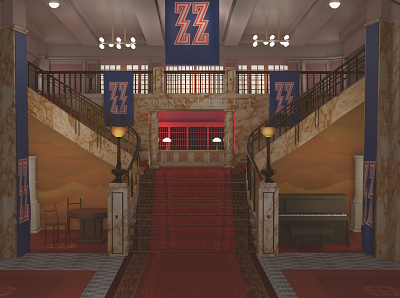 Maya modeling: The Grand Budapest Hotel 3d modeling arnold renderer art directions autodeskmaya photorealism stylized