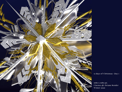 [12 days of Christmas - Day 1] ❄️ 3d 3d modeling art direction cinema4d