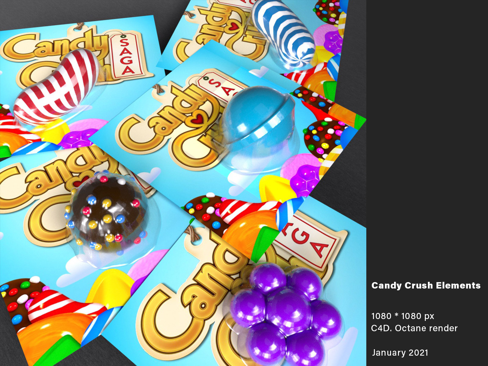 Candy Crush Elements by Wendy Lin on Dribbble