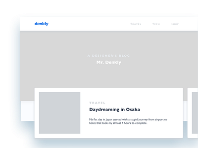 Denkly blog concept blog clean custom wordpress theme idsn landing lo fi minimal sketch ui ui design wirerame