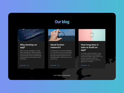New CodeLeap Website • Our Blog section blog branding design front end interface ui ux visual identity