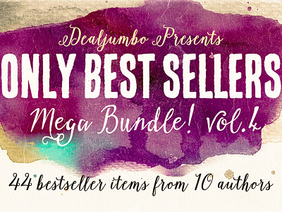 $39! Only Best Sellers - Mega Bundle! vol.4 best bundle design sellers