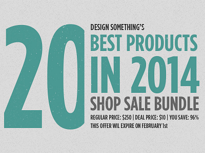 96% OFF 20 Best Products in 2014 2014 best bundle deal effects fonts images overlays popular products sales textures