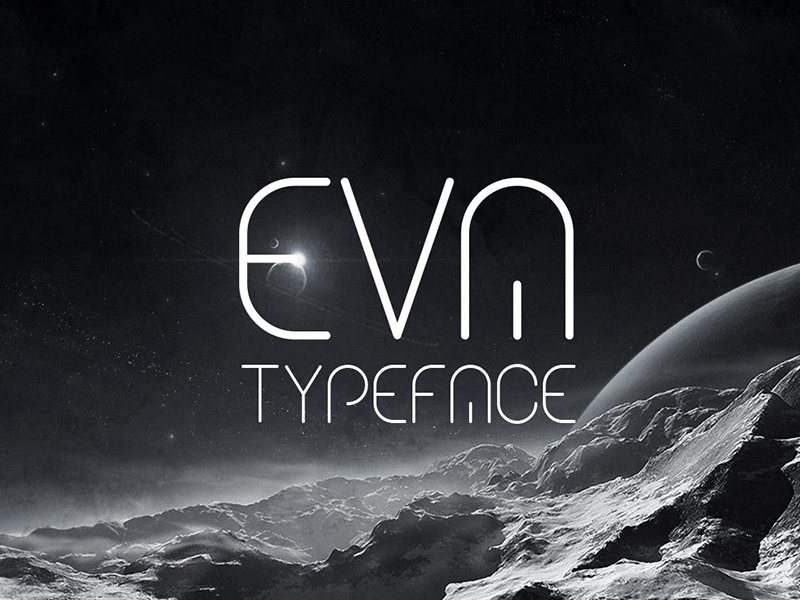 Eva Typeface advertising bold eva fashion font light modern multilingual regular scifi type typography