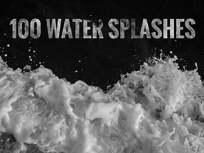 100 Water Splashes black and white color double exposure exposure spash splashes textures water wave