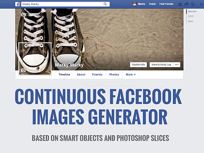 Continuous Facebook Images Generator