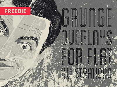 Freebie – Grunge Me Kit color distress flat freebies grunge illustration overlay retro vintage
