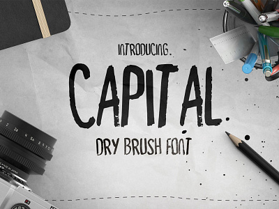 Capital Dry Brush Font branding calligraphy greeting hand lettered hand lettering handlettered illustrated lettering logo template watercolour wedding