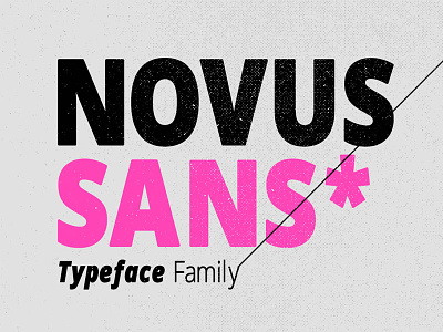Novus Sans Typeface Family bold font geometric hearty modern opentype retro round smooth strong typeface