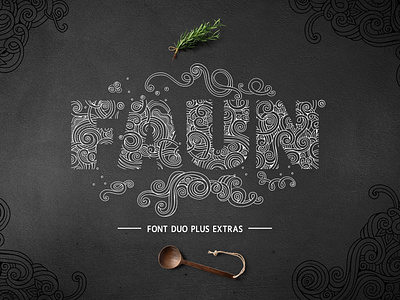 Faun Font Duo branding create decorative display faun floral font monograms types typography