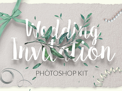 Wedding Invitation Template design invitation modern print wedding