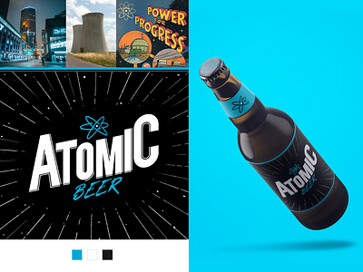 Atomic Beer branding branding design graphic design logo vector