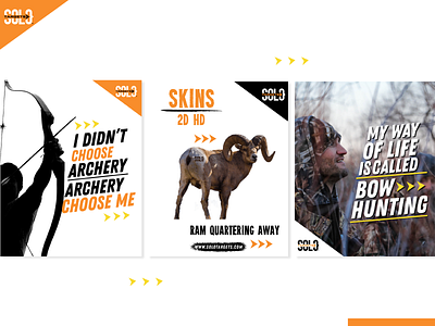 Social media posts for Solo Targets graphic design