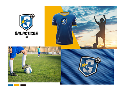 Galácticos F.C. brand identity branding design graphic design logo vector