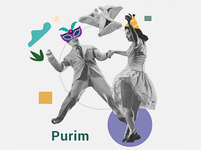 Purim 2d adobe illustrator adobe photoshop branding character collage design graphics illustration purim