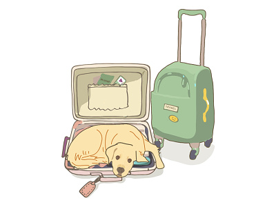 Stay home! 2d adobe illustrator branding coronavirus design dog graphics illustration pet puppy tourism vector