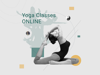 Yoga classes online adobe illustrator branding character coronavirus design icon illustration quarantine sport typography vector yoga