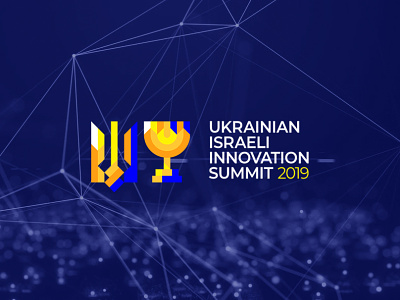 Design for Ukrainian Israel Innovation Summit 2d adobe illustrator branding design icon identity illustration logo logotype typography vector